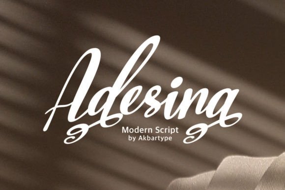Adesina Script: A Modern Script Font for Branding Projects