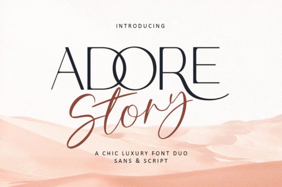 Adore Story Font for Modern Branding and Design