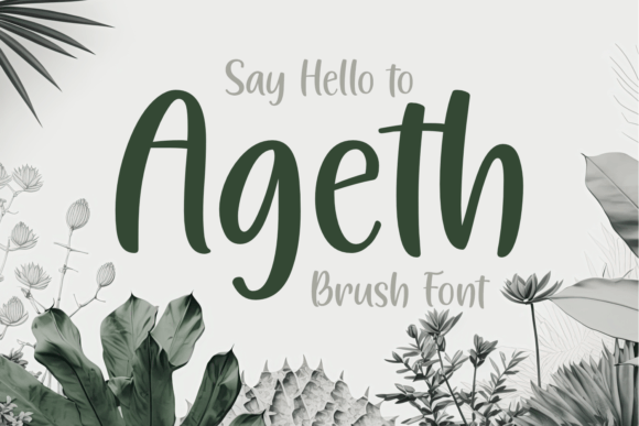 Ageth Font: Elevating Brand Identity with Clean, Modern Typography