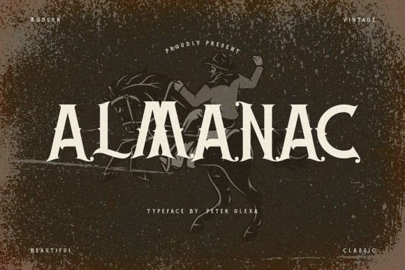 Almanac: A Serif Font That Elevates Luxury Branding