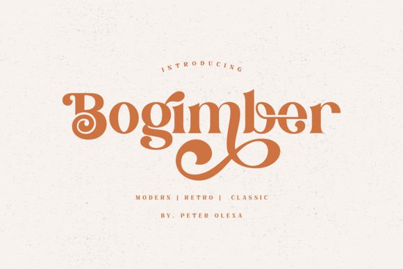 Bogimber: A Stylish Serif Font for Modern Branding