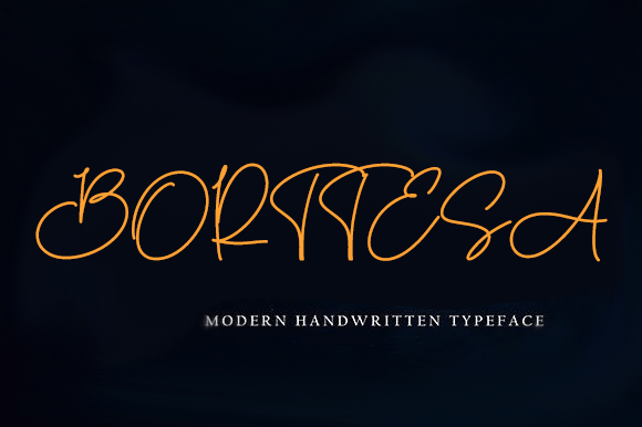 Borttesa: A Modern Handwritten Typeface for Web Design