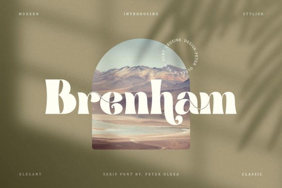 Brenham Serif Font for Modern Branding Projects