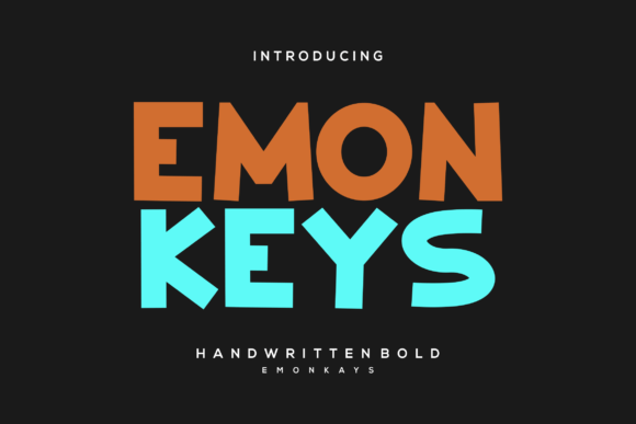 Emonkeys: A Sans Serif Font with a Friendly Touch