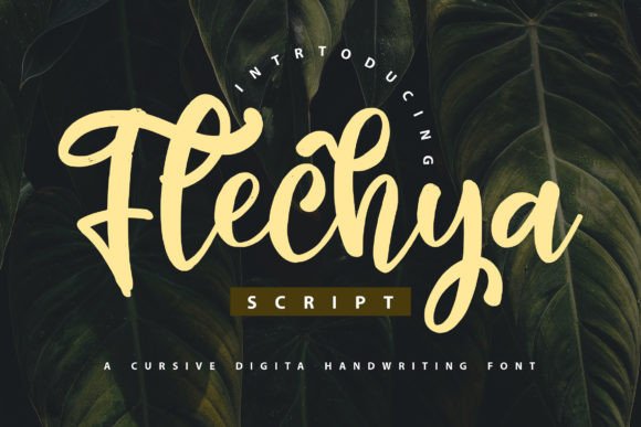 Flechya: A Modern Script Font for Professional Branding