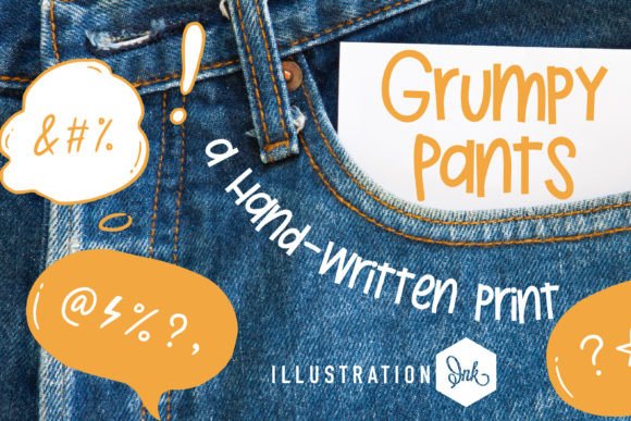 Grumpy Pants: A Whimsical Script Font for Playful Branding