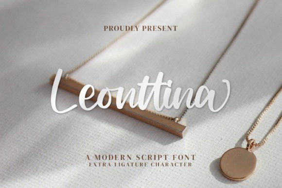 Leonttina: A Modern Script Font for Creative Branding Projects