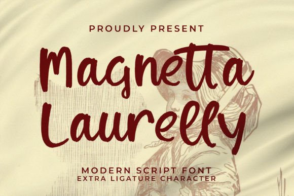 Magnetta Laurelly - A Modern Script Font for Digital Projects