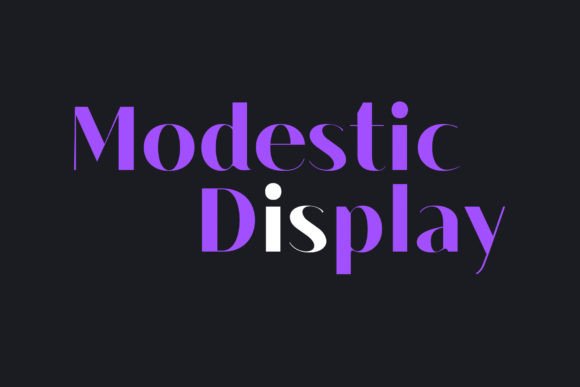 Modestic Display: A Modern Font for Sharp Campaigns