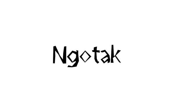 Ngotak: A Quirky Script Font for Creative Branding