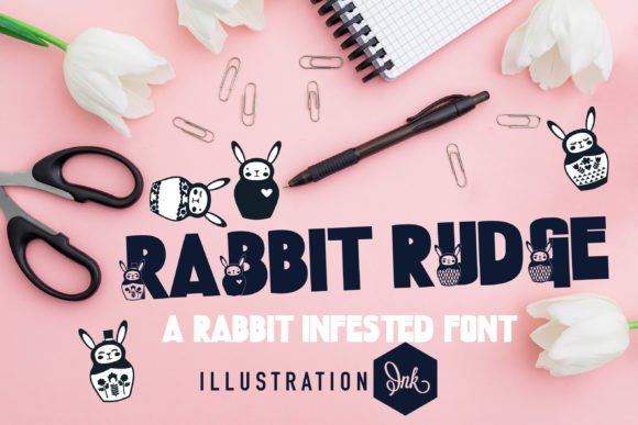 Rabbit Rudge Font for Easter-Themed Designs