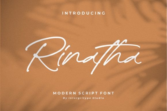 Rinatha: A Handwritten Font for Editorial Elegance