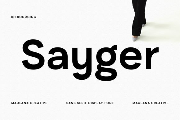 Sayger: A Modern Sans Serif Font for Handmade Creations