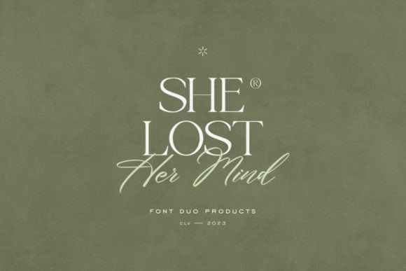 She Lost Her Mind Font Review