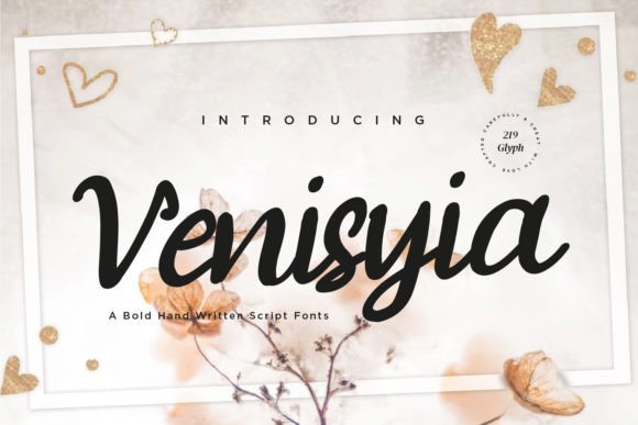 Venisyia: A Modern Script Font for Editorial Elegance
